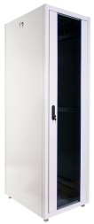 Шкаф серверный ЦМО (ШТК-Э-42.8.10-44АА) напольный 42U 800x1000мм пер.дв.перфор. задн.дв.перфор. 2 бок.пан. направл.под закл.гайки 710кг серый 915мм 114кг 180град. 1987мм IP20 сталь
