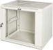Шкаф коммутационный Lanmaster (TWT-CBWPG-15U-6X6-GY) настенный 15U 600x600мм пер.дв.стекл задн.дв.стал.лист 2 бок.пан. 60кг серый 500мм 33кг 768мм IP20 металл