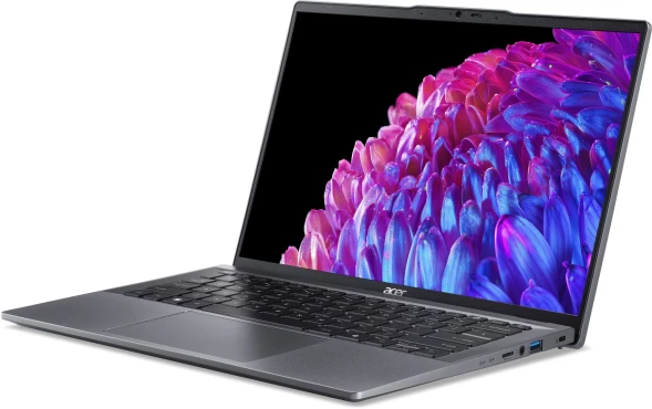 Ноутбук Acer Swift Go 14 SFG14-63-R8U9 Ryzen 5 8645HS 16Gb SSD1Tb AMD Radeon Graphics 14&amp;quot; OLED 2.8K (2880x1800) Windows 11 Home metall WiFi BT Cam (NX.KTSCD.002)