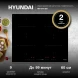 Индукционная варочная поверхность Hyundai HHI 6741 BG черный
