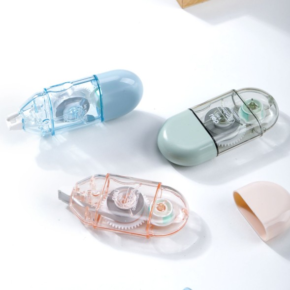 Лента коррект. Deli EH351 8мх5мм ассорти корпус белый блистер