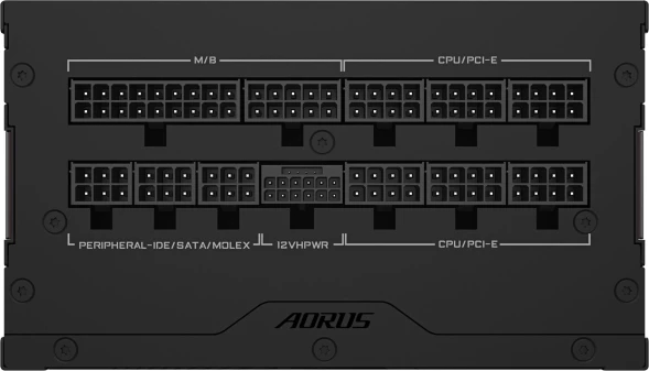 Блок питания Gigabyte ATX 1000W GP-AE1000PM PG5 Gen.5 80+ platinum (20+4pin) APFC 120mm fan 16xSATA Cab Manag RTL