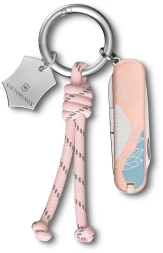 Нож перочинный Victorinox Classic SD Paris Style (0.6223.E221) 58мм 7функц. розовый подар.коробка в комплекте: шнурок