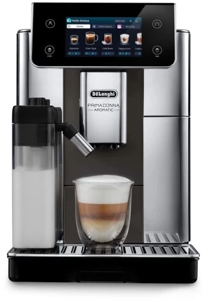 Кофемашина Delonghi Primadonna Aromatic ECAM630.55.SM 1450Вт черный/серебристый