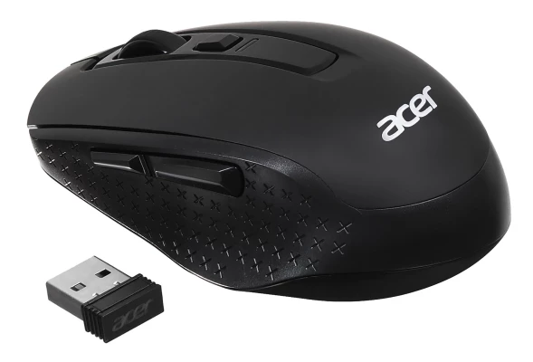 Мышь Acer OMR070 черный оптическая (1600dpi) беспроводная BT/Radio USB для ноутбука (6but)