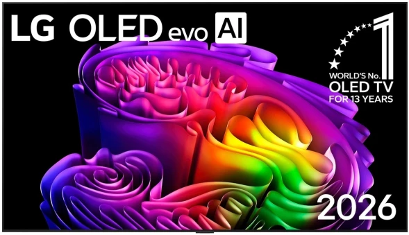 Телевизор OLED LG 65&amp;quot; OLED65G6RLA.ARUG атласное серебро 4K Ultra HD 120Hz DVB-T2 DVB-C DVB-S2 USB WiFi Smart TV