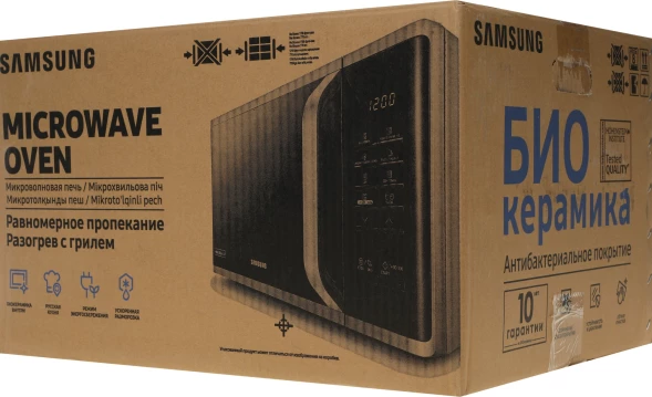 Микроволновая Печь Samsung MG23K3515AW/BW 23л. 800Вт белый/черный