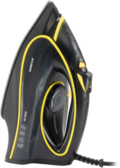 Утюг Hyundai H-SI01560 3200Вт черный/желтый