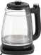 Чайник электрический Vitek VT-WK1074 1.7л. 1800Вт черный корпус: стекло