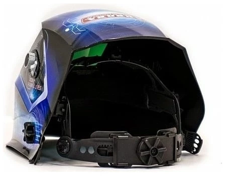 Маска сварщика Aurora SUN7 TIG MASTER 2-levels филь.:хамел. кл.:1/2/1/1 см.экр.99x55мм синий/черный (16876)