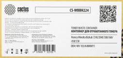 Бункер Cactus CS-WBBH224 (WX-103/A4NNWY1) для Konica Minolta Bizhub 224E/284E/308/368/458/558 40000стр.