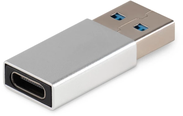Адаптер Buro ver3.0 USB A(m) USB Type-C (f) (BU-USB3-AM-CF) серебристый