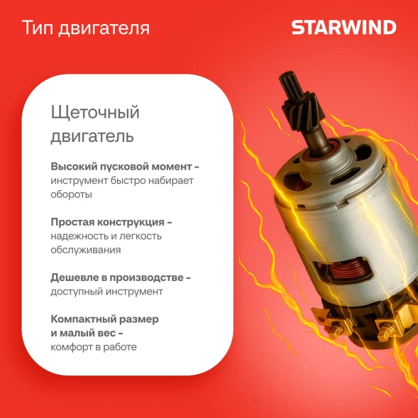 Дрель-шуруповерт Starwind CD20-2.0/2.0S1 40Вт аккум. патрон:быстрозажимной (кейс в комплекте)