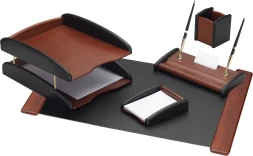 Настольный набор Good Sunrise RS5M-3A (5 предметов) палисандр МДФ черный/коричневый