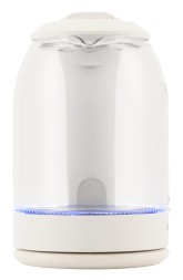 Чайник электрический Starwind SKG1056 1.8л. 2000Вт белый/прозрачный корпус: стекло