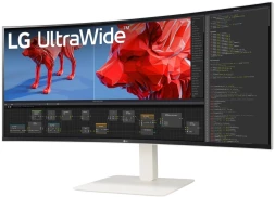 Монитор LG 38&amp;quot; UltraWide 38WR85QC-W белый NANO IPS LED 21:9 HDMI M/M матовая HAS Piv 600cd 178гр/178гр 3840x1600 144Hz FreeSync Premium Pro DP WQ+ USB 10.5кг