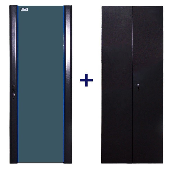 Комплект дверей Lanmaster TWT-CBB-DR18-6X-S-G1 шир.600мм (упак.:2шт)