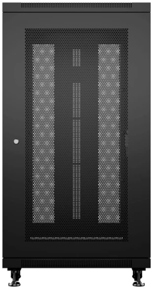 Шкаф коммутационный Cabeus (ND-05C-42U60/80-BK) напольный 42U 600x800мм пер.дв.перфор. задн.дв.перфор. 800кг черный 700мм 97.3кг 220град. 2055мм IP20 сталь