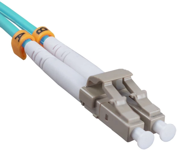 Патч-корд Cabeus FOP-50-LC-LC-20M 2x50/125 OM3 LC дуплекс-LC дуплекс 20м LSZH бирюзовый