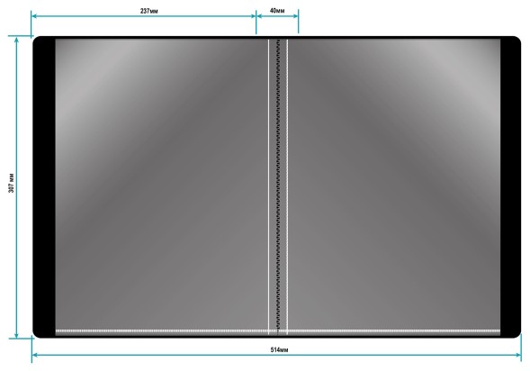Папка с 100 прозр.вклад. Бюрократ DeLuxe DLVBOX100MILK A4 пластик 0.7мм молочный в коробе