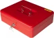 Ящик для денег Silwerhof 90x300x240 красный сталь 1.66кг