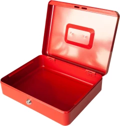 Ящик для денег Silwerhof 90x300x240 красный сталь 1.66кг