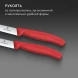 Набор ножей Victorinox Swiss Classic 6.7791.2C1 компл.:2предм. красный европодвес