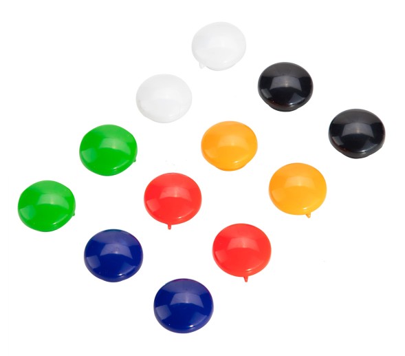 Магнит Deli E7824 для досок ассорти d20мм круглый (упак.:12шт)