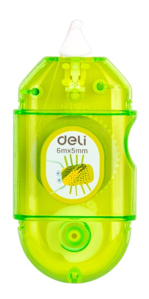Лента коррект. Deli EH350 6мх5мм ассорти корпус белый блистер