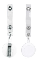 Держатель для бейджа Deli 8309White 80см горизонтально-вертикальный пластик белый (упак.:12шт)