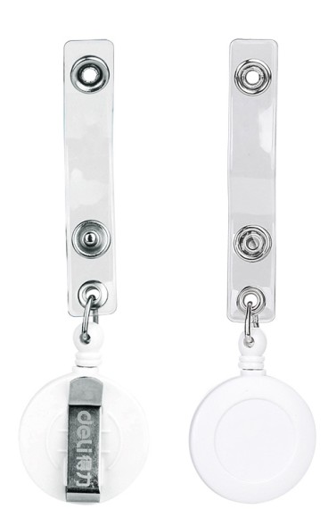 Держатель для бейджа Deli 8309White 80см горизонтально-вертикальный пластик белый (упак.:12шт)