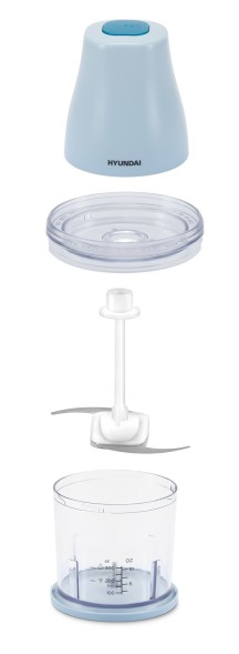 Измельчитель электрический Hyundai HYC-P3118 0.8л. 300Вт голубой/синий