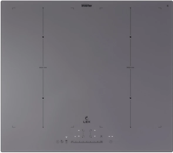 Индукционная варочная поверхность Lex Hi-Tech EVI 641B I GR серый