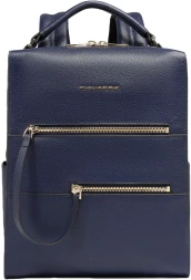 Рюкзак женский Piquadro Patricia CA6771W140/BLU темно-синий натур.кожа