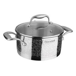 Кастрюля Rondell Vintage RDS-343 3л. d=20см (с крышкой) стальной