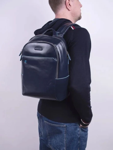 Рюкзак Piquadro Blue Square CA3214B2/BLU2 синий натур.кожа