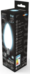 Лампа светодиодная Gauss Filament 103201209 9Вт цок.:E14 свеча 220B 4100K св.свеч.бел.нейт. (упак.:10шт)