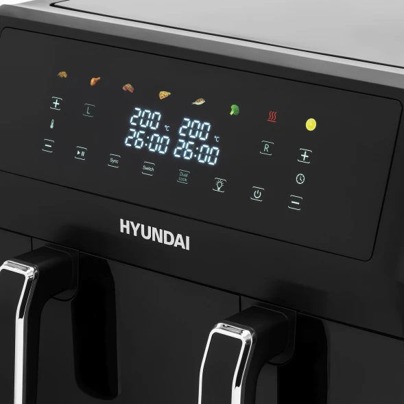 Аэрогриль Hyundai HYF-9089 11л 2400Вт черный