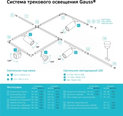 Соединитель Gauss TR137 черный