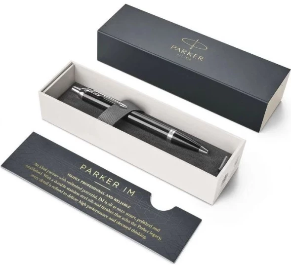 Ручка шариков. Parker IM Core K321 (1931665) Black CT M син. черн. подар.кор.