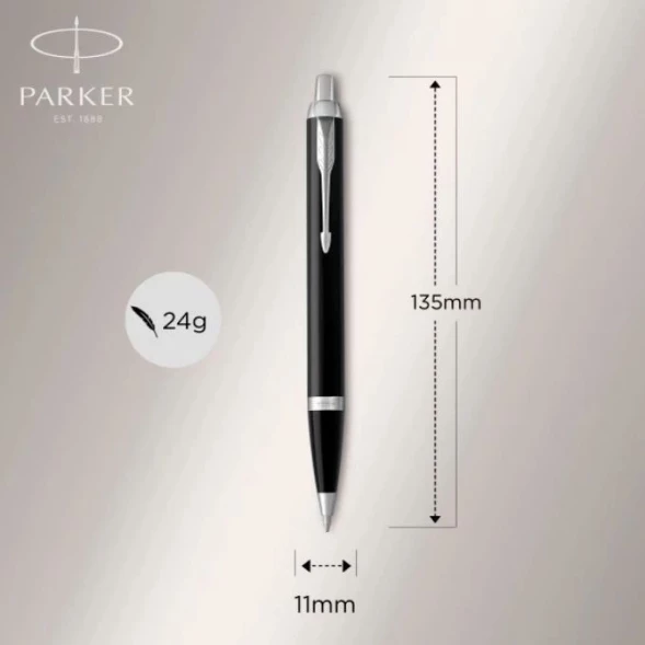 Ручка шариков. Parker IM Core K321 (1931665) Black CT M син. черн. подар.кор.