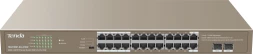 Коммутатор Tenda TEG1126P-24-410W (L2) 24x1Гбит/с 2SFP 24PoE 370W неуправляемый