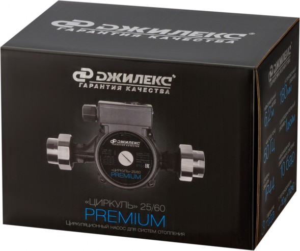 Насос циркуляционный Джилекс Циркуль 25/60 PREMIUM 100Вт 4200л/час (2561)