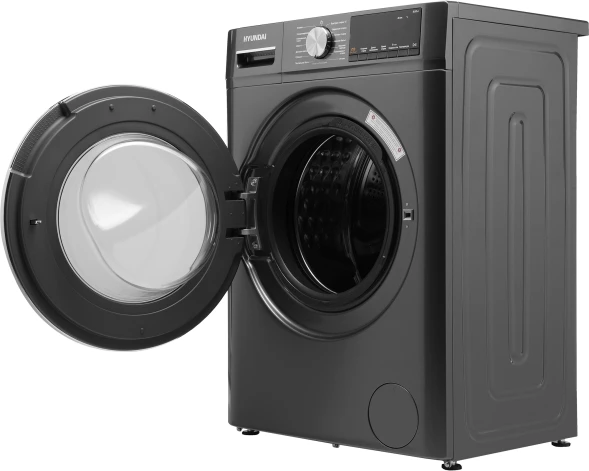 Стиральная машина Hyundai WMA8407 класс: A+++ загр.фронтальная макс.:8кг темно-серый инвертер
