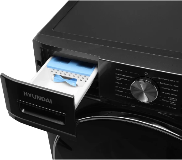 Стиральная машина Hyundai WMA8407 класс: A+++ загр.фронтальная макс.:8кг темно-серый инвертер