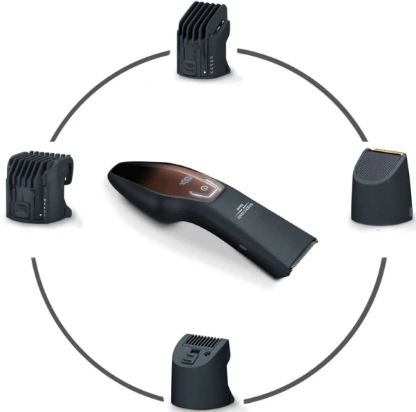 Триммер Beurer HR4000 черный (насадок в компл:4шт)