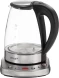 Чайник электрический Vitek VT-WK1075 1.7л. 1800Вт серебристый/черный корпус: металл/пластик