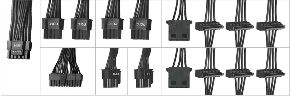 Блок питания Bloody ATX 750W BD-PS750G 80+ gold (20+4pin) APFC 120mm fan color LED 6xSATA Cab Manag RTL