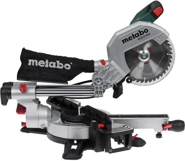 Торцовочная пила Metabo KGS 216 M Set 1500Вт 5000об/мин d=216мм