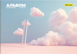 Альбом для рисования Silwerhof 40л. A4 Нежность 2диз. мел.картон скрепка (упак.:2шт)